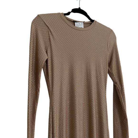 Good American Taupe Rhinestone Dress - Picture 4 of 11